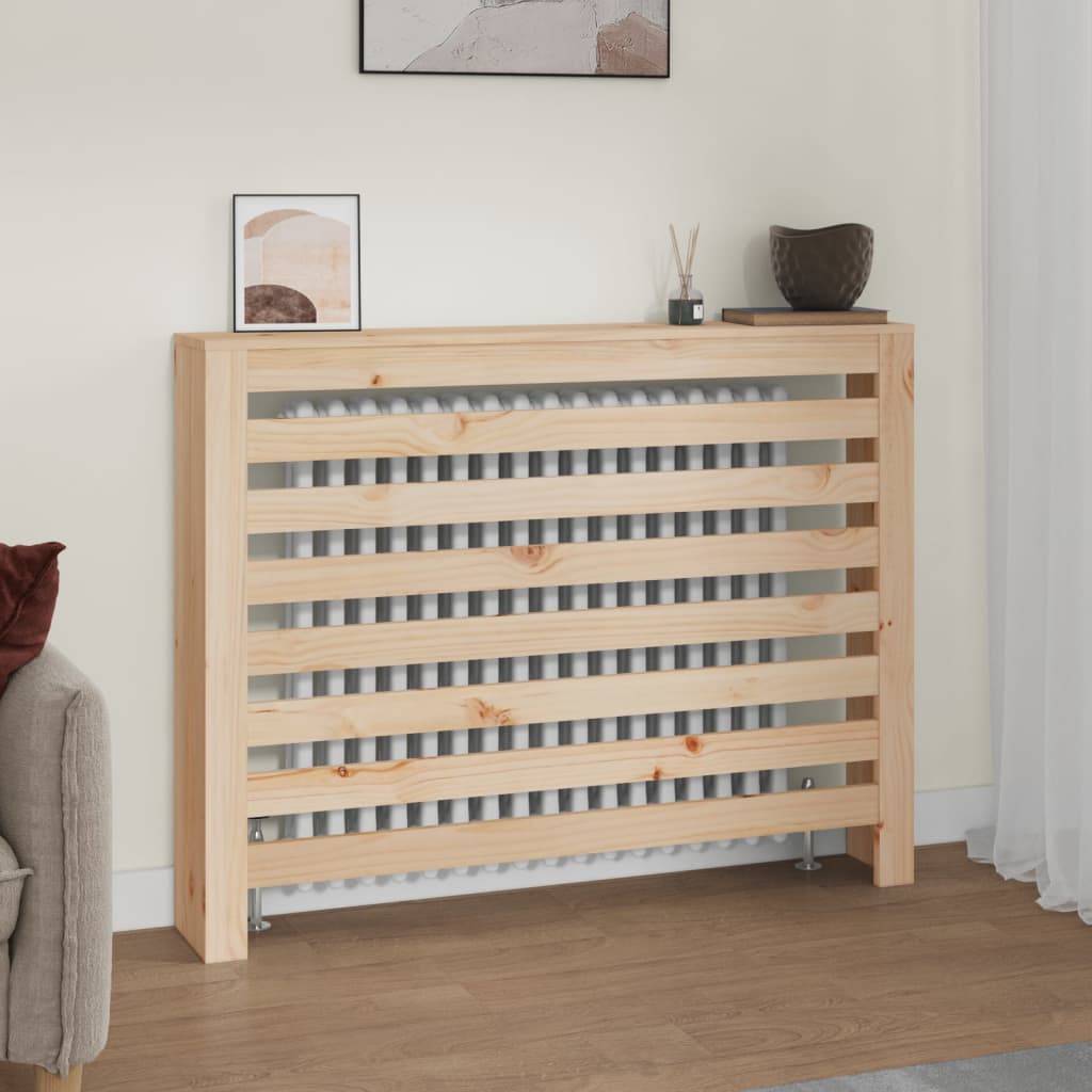 Copertura Termosifone Bianca Legno Massello Pino