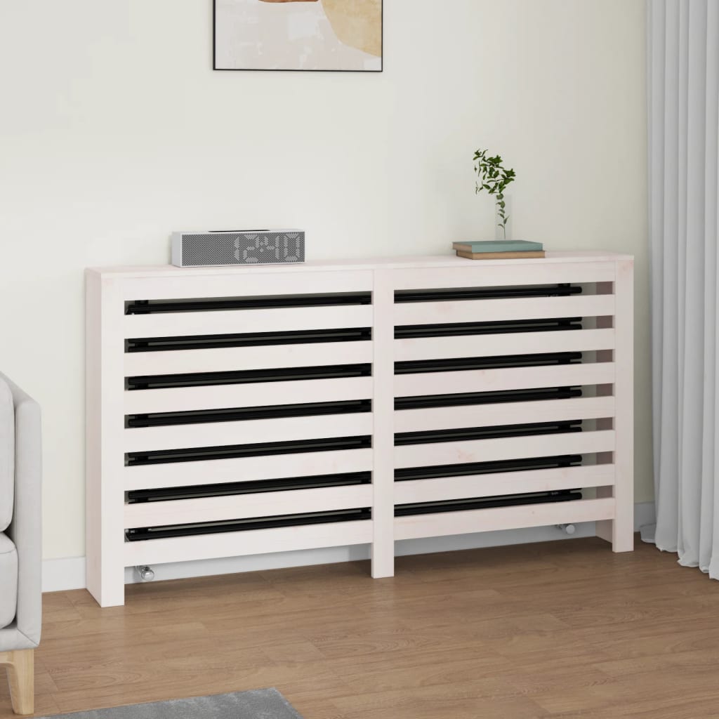 Copertura Termosifone Bianca Legno Massello Pino
