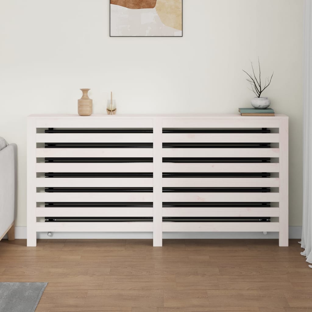 Copertura Termosifone Bianca Legno Massello Pino