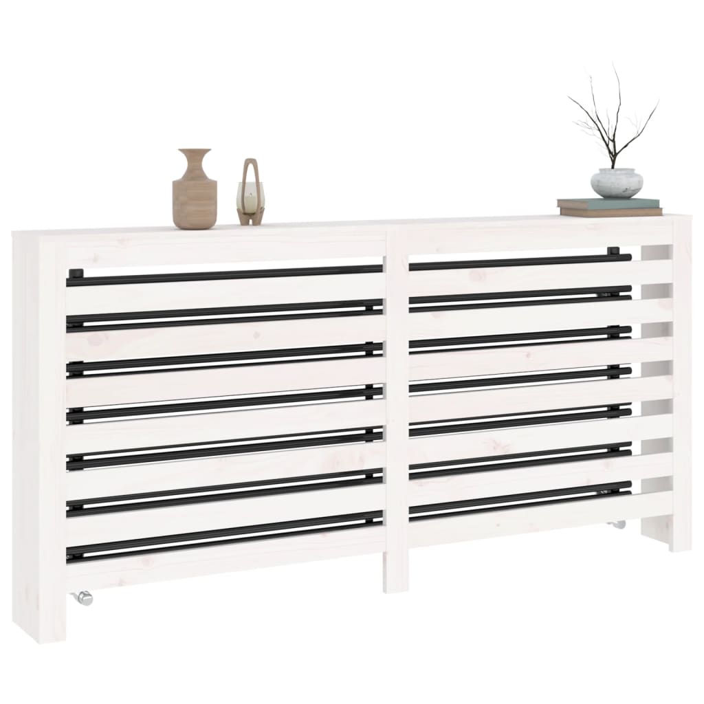 Copertura Termosifone Bianca Legno Massello Pino
