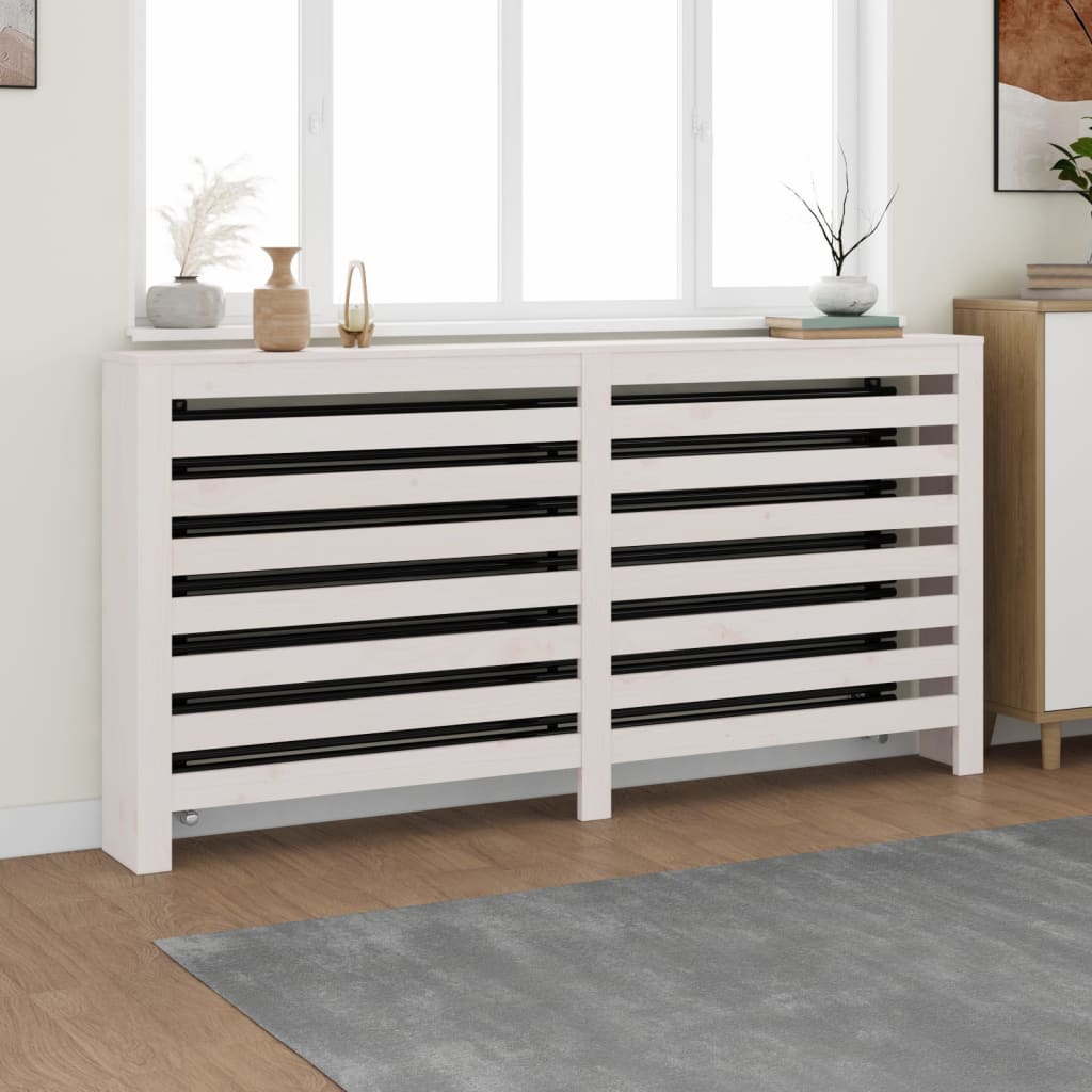Copertura Termosifone Bianca Legno Massello Pino