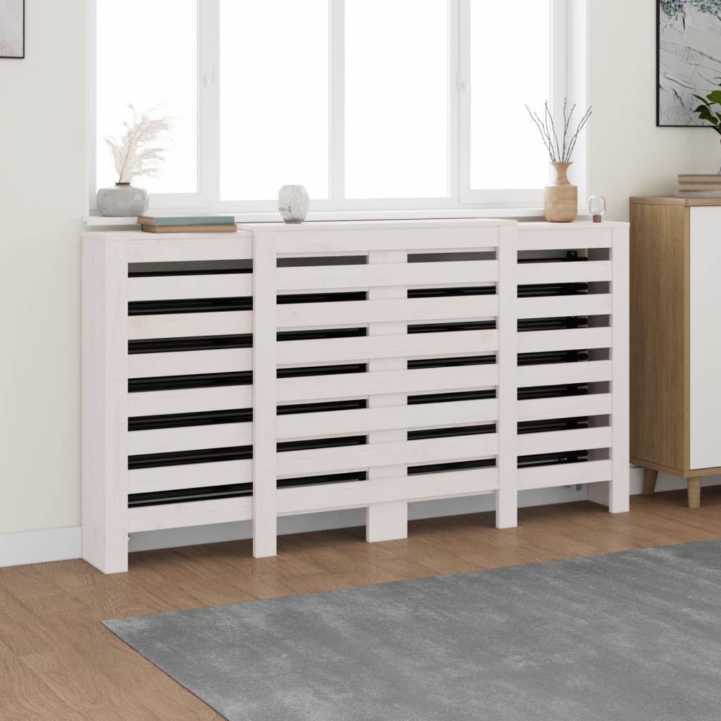 Copertura Termosifone Bianca Legno Massello Pino