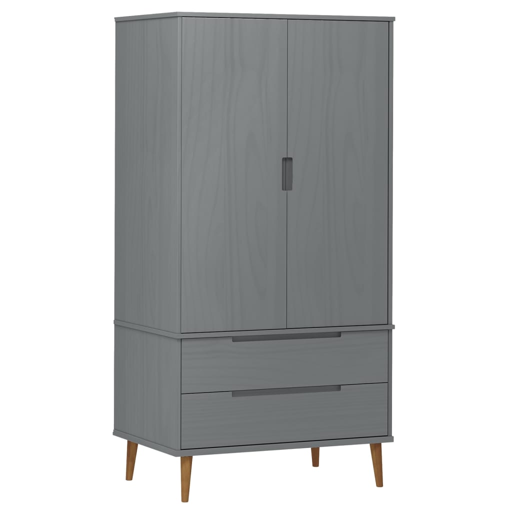 Armadio Molde 90X55X175 Cm In Legno Massello Di Pino