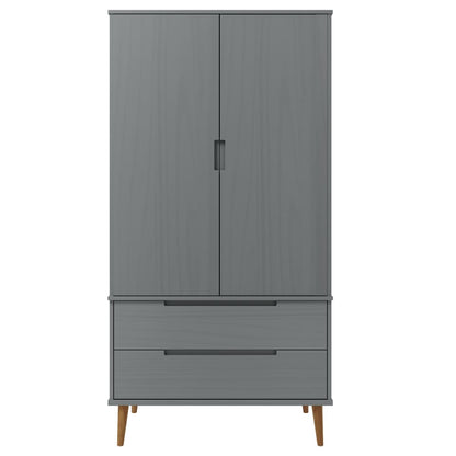 Armadio Molde 90X55X175 Cm In Legno Massello Di Pino