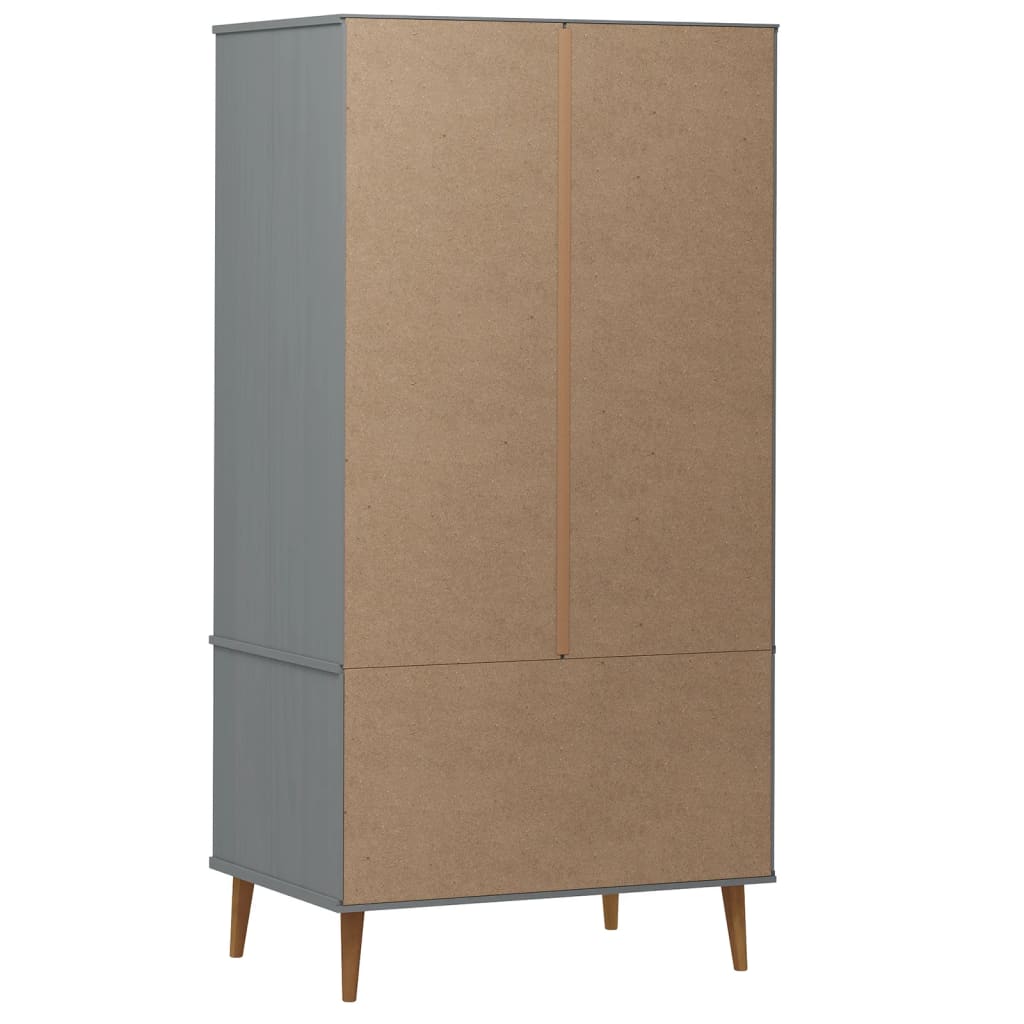 Armadio Molde 90X55X175 Cm In Legno Massello Di Pino