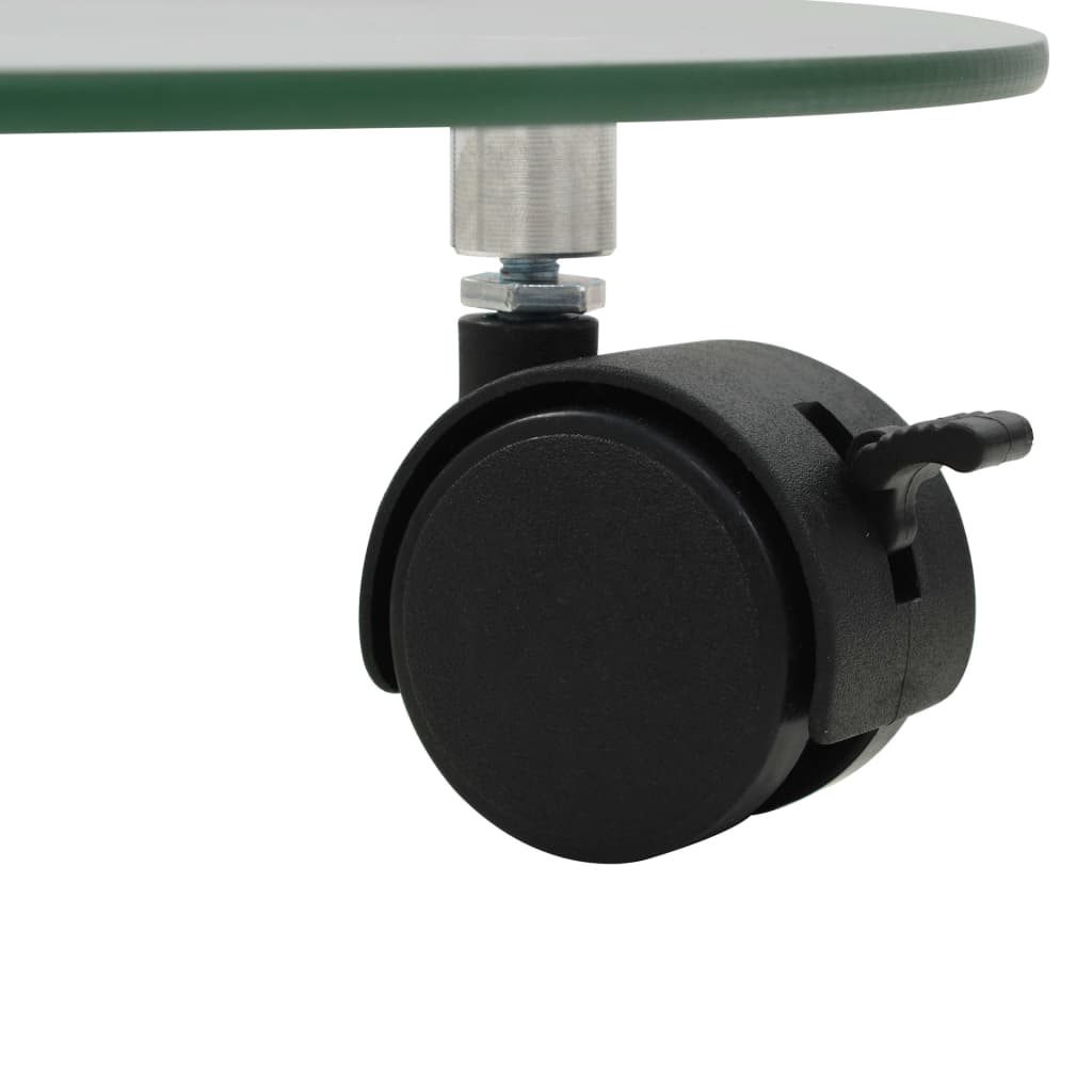 Carrelli Porta Piante 4 Pz 28 Cm Vetro Temperato Rotondi Talpa
