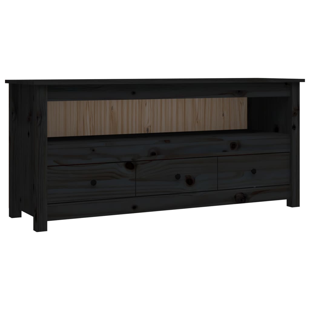 Mobile Porta Tv 114X35X52 Cm In Legno Massello Di Pino