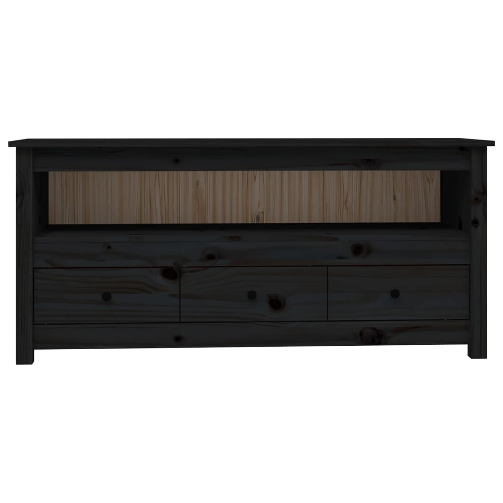 Mobile Porta Tv 114X35X52 Cm In Legno Massello Di Pino