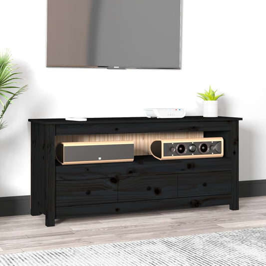 Mobile Porta Tv 114X35X52 Cm In Legno Massello Di Pino