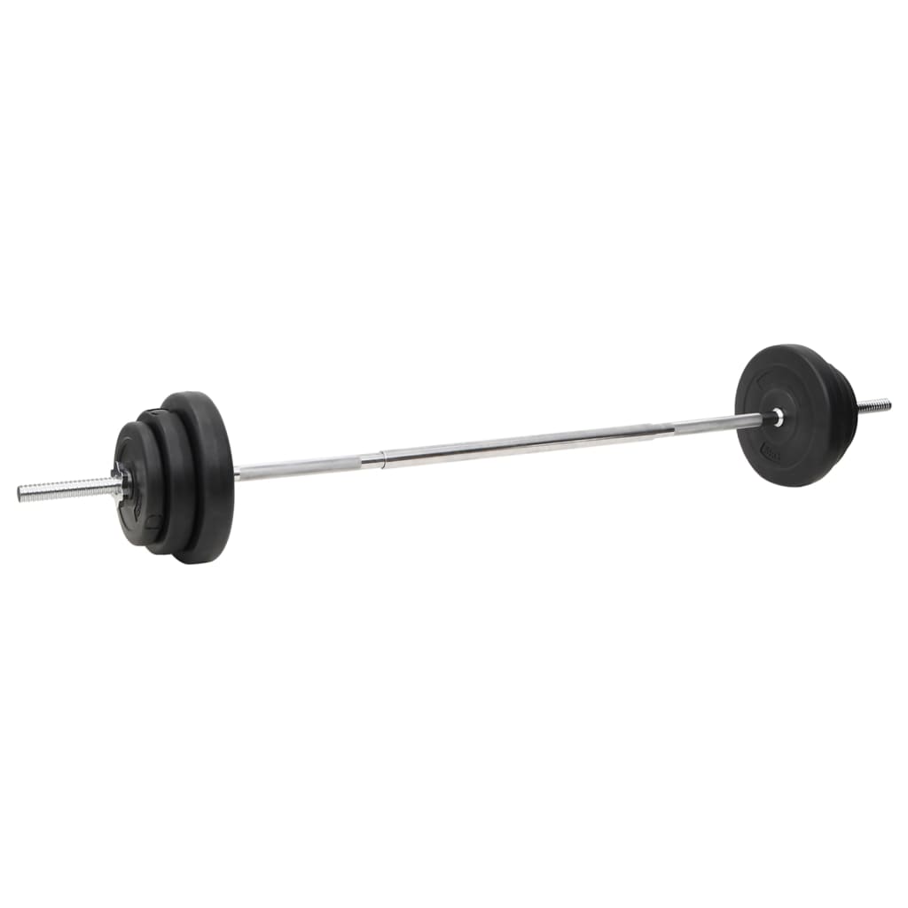 Set Bilanciere E Manubri Con Dischi
