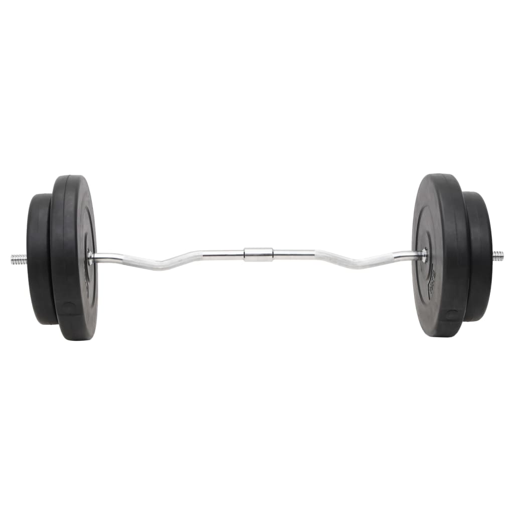 Set Bilanciere E Manubri Con Dischi