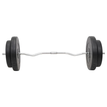 Set Bilanciere E Manubri Con Dischi