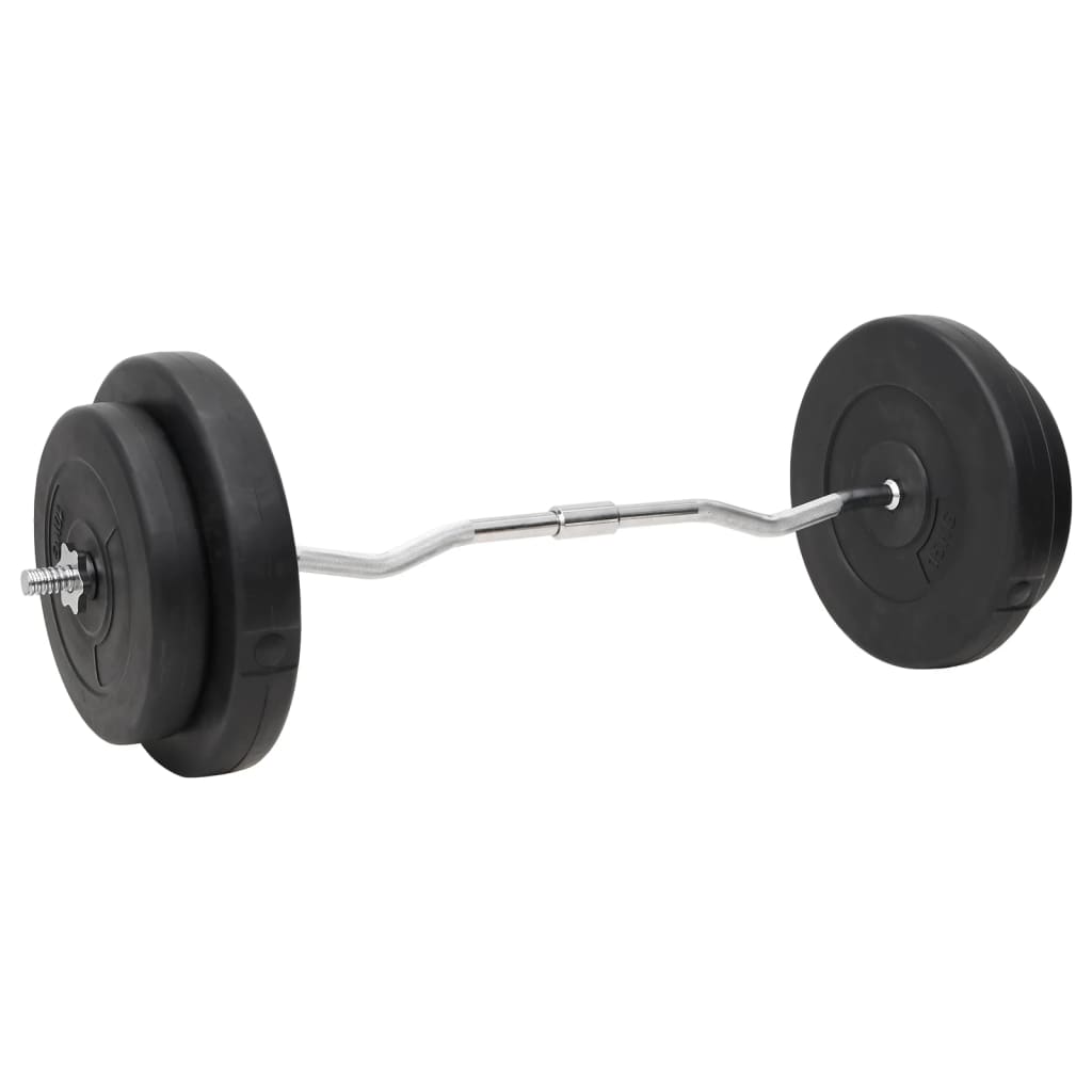 Set Bilanciere E Manubri Con Dischi