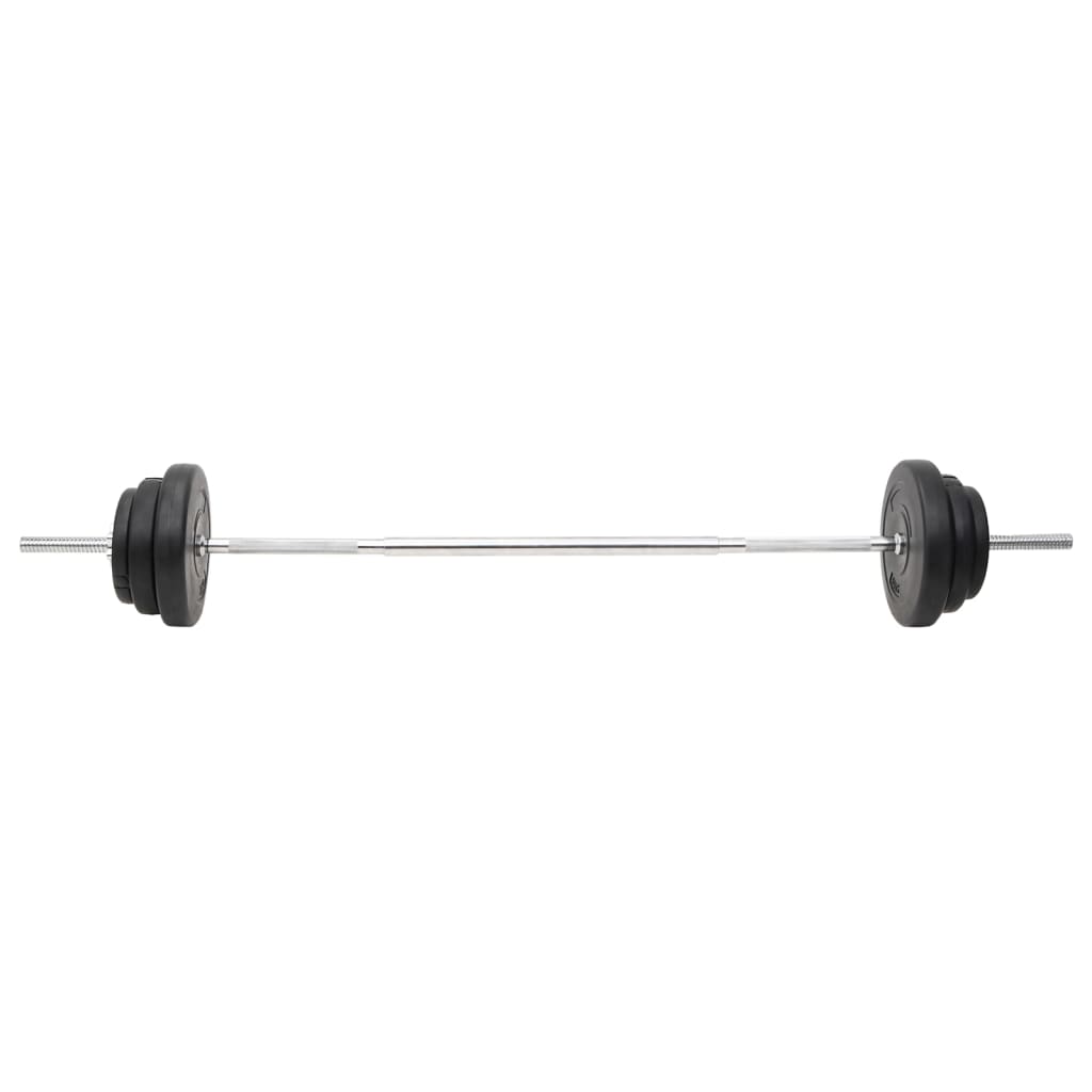 Set Bilanciere E Manubri Con Dischi
