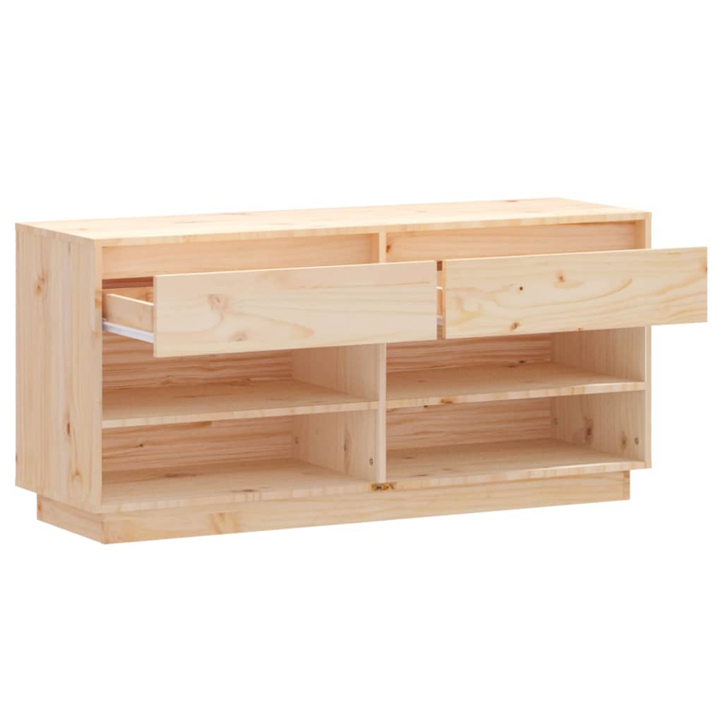 Scarpiera 110X34X52 Cm In Legno Massello Di Pino