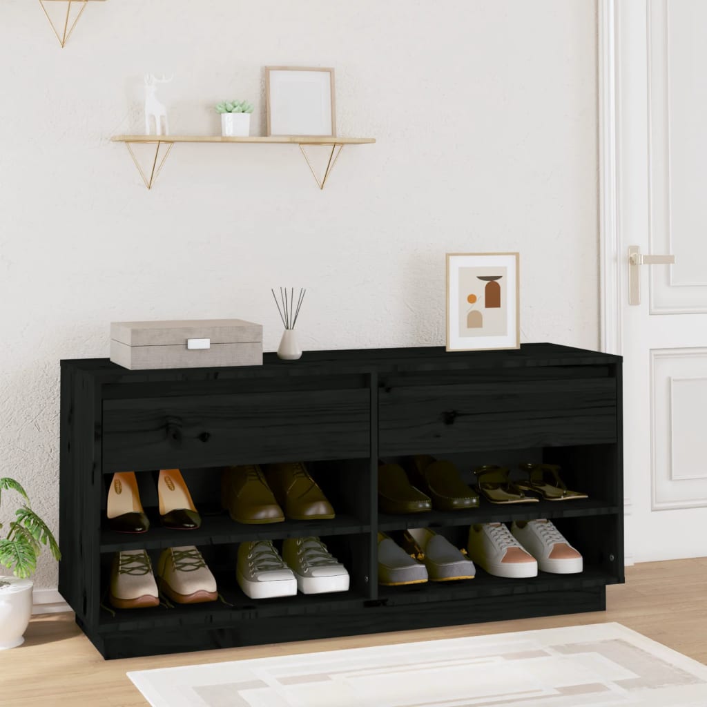 Scarpiera 110X34X52 Cm In Legno Massello Di Pino
