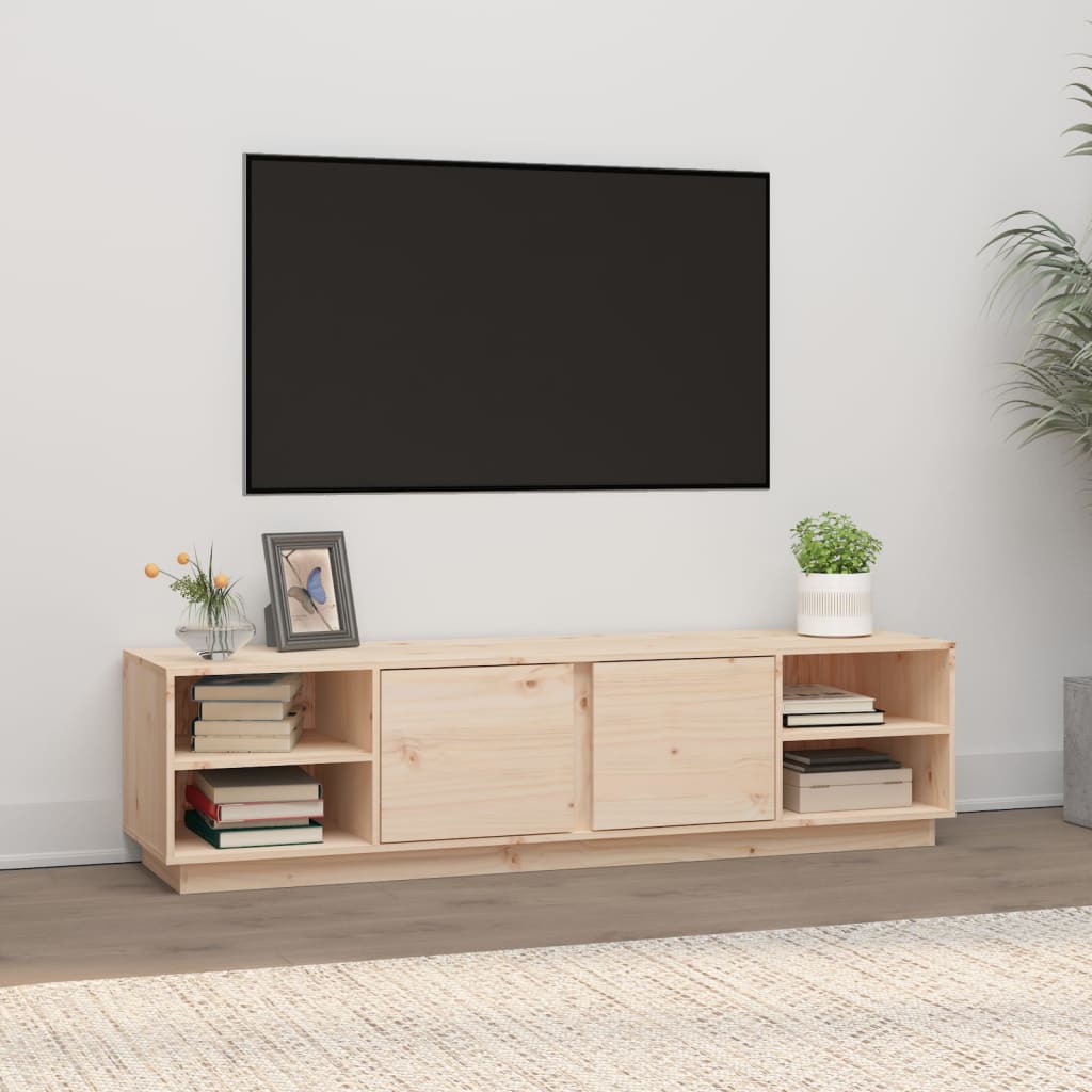 Mobile Porta Tv 156X40X40 Cm In Legno Massello Di Pino