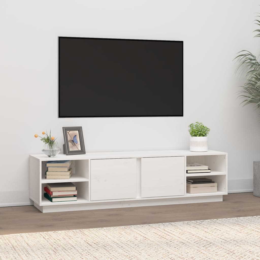 Mobile Porta Tv 156X40X40 Cm In Legno Massello Di Pino