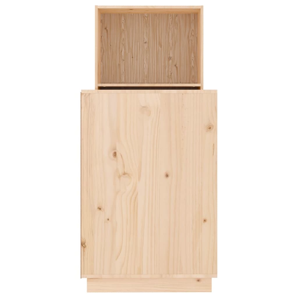 Scrivania 110X53X117 Cm In Legno Massello Di Pino