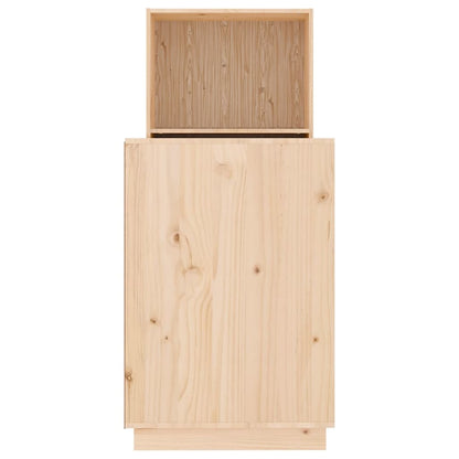 Scrivania 110X53X117 Cm In Legno Massello Di Pino