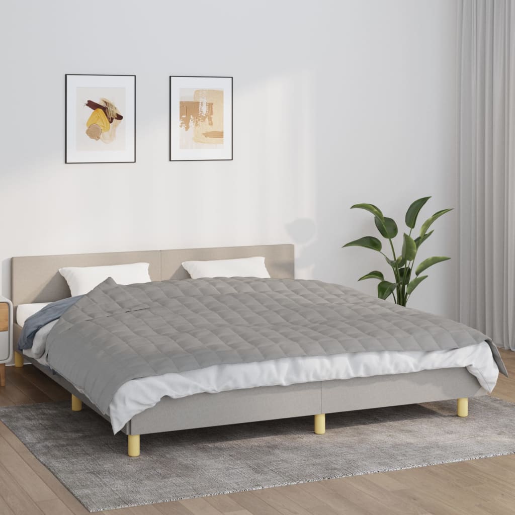 Coperta Ponderata Grigia Tessuto Grigio