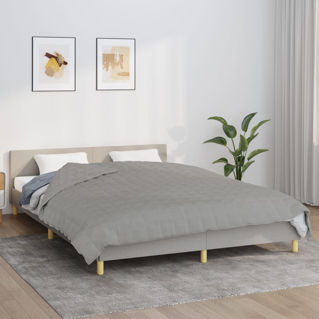 Coperta Ponderata Grigia Tessuto Grigio