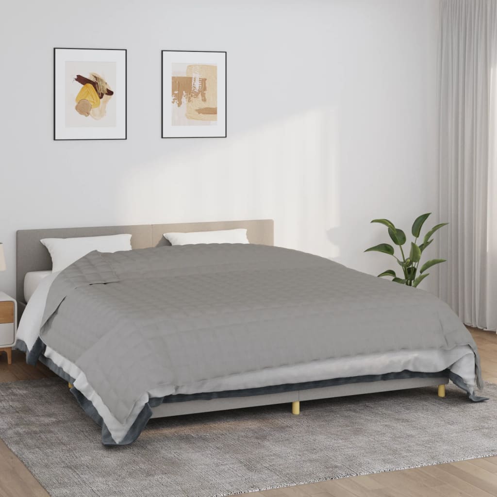 Coperta Ponderata Grigia Tessuto Grigio