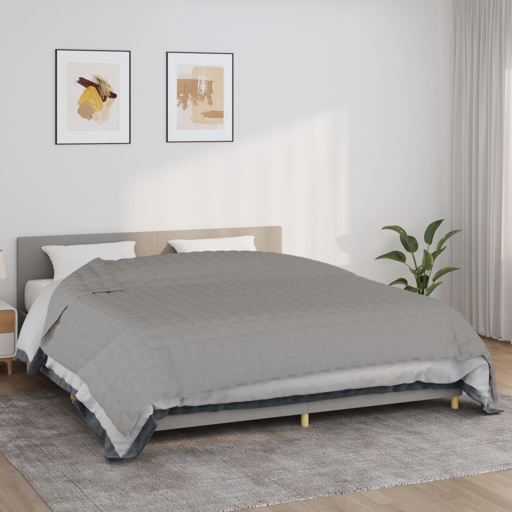 Coperta Ponderata Grigia Tessuto Grigio