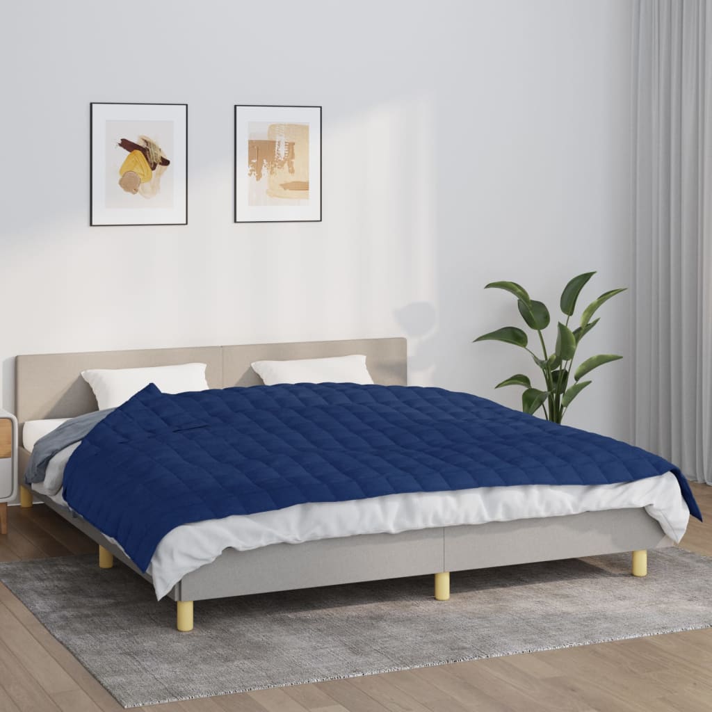 Coperta Ponderata Tessuto Blu
