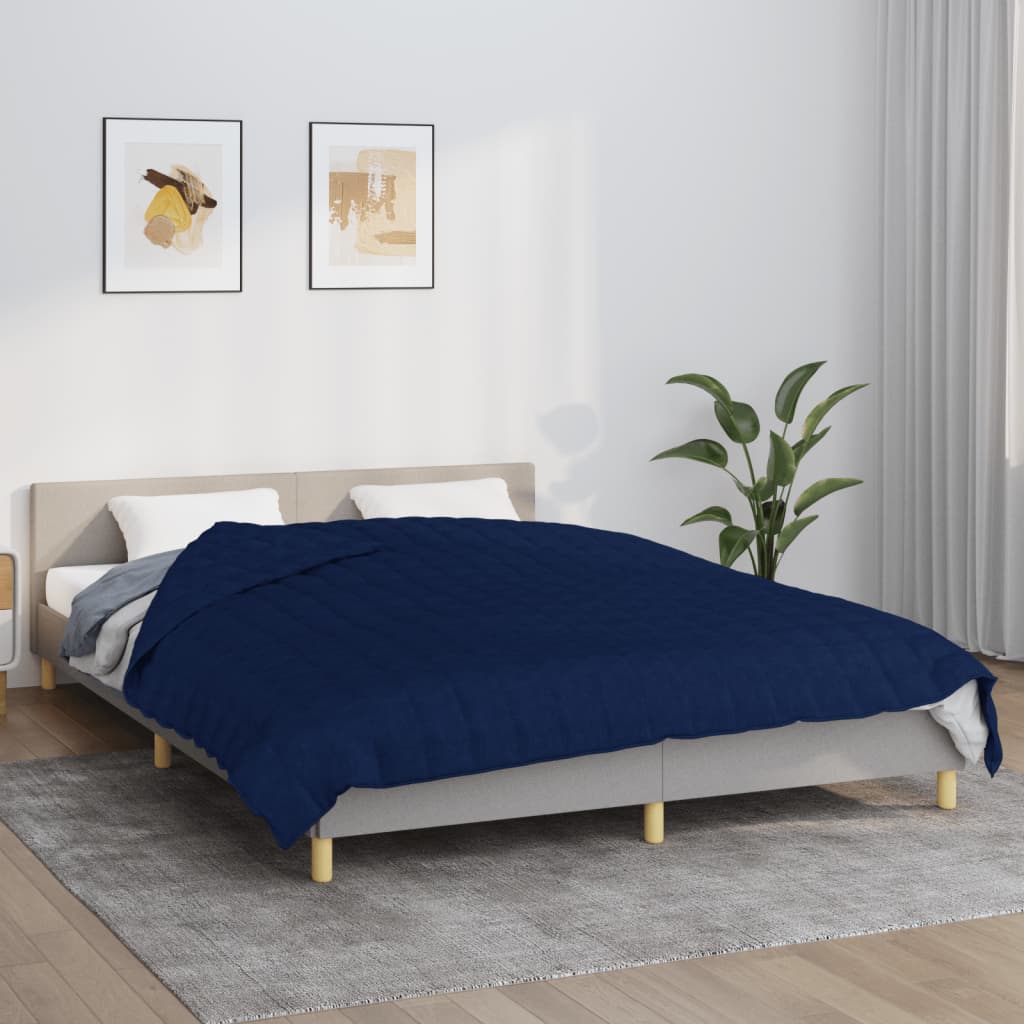 Coperta Ponderata Tessuto Blu