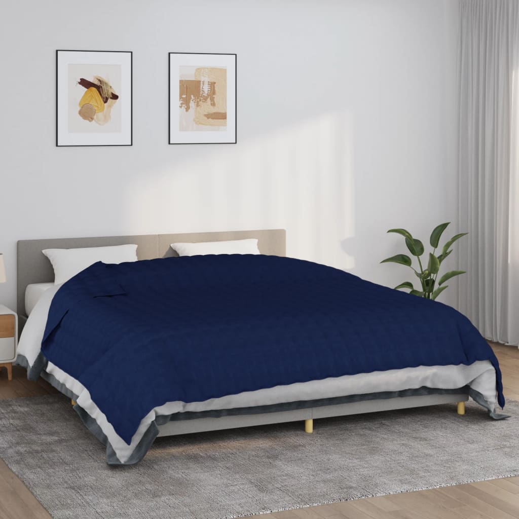 Coperta Ponderata Tessuto Blu