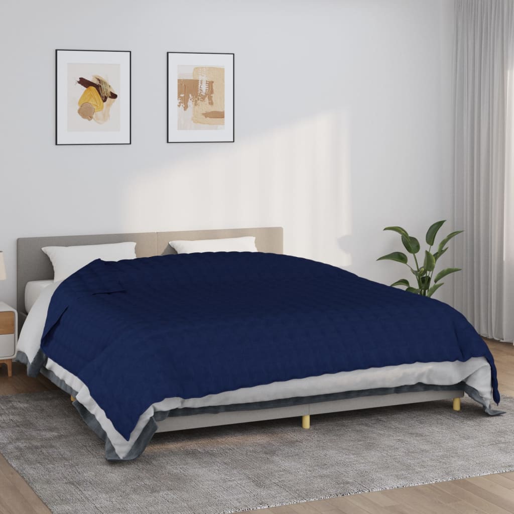 Coperta Ponderata Tessuto Blu