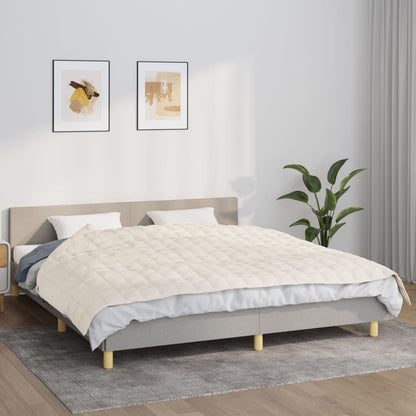 Coperta Ponderata Chiaro Tessuto Crema