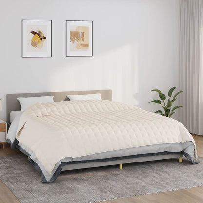 Coperta Ponderata Chiaro Tessuto Crema
