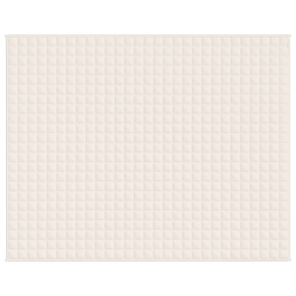 Coperta Ponderata Chiaro Tessuto Crema