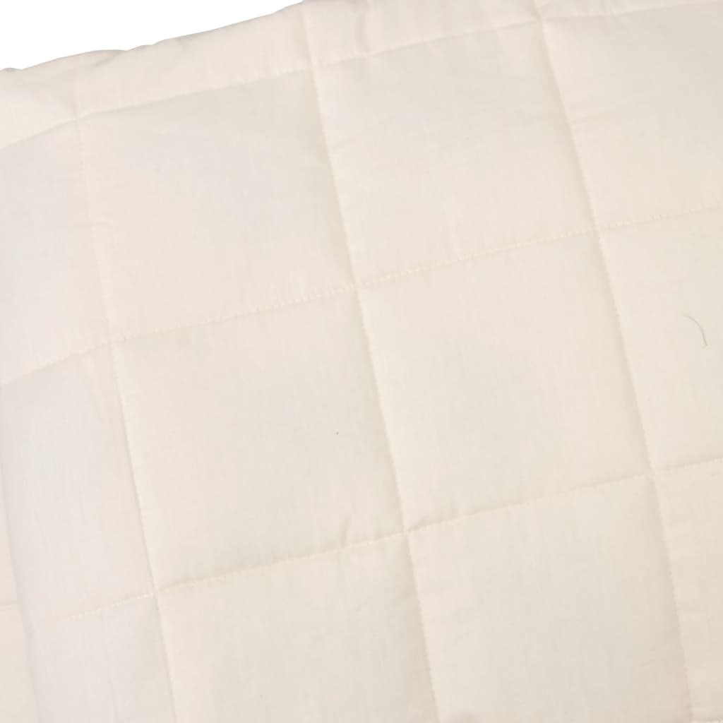 Coperta Ponderata Chiaro Tessuto Crema