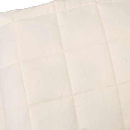 Coperta Ponderata Chiaro Tessuto Crema