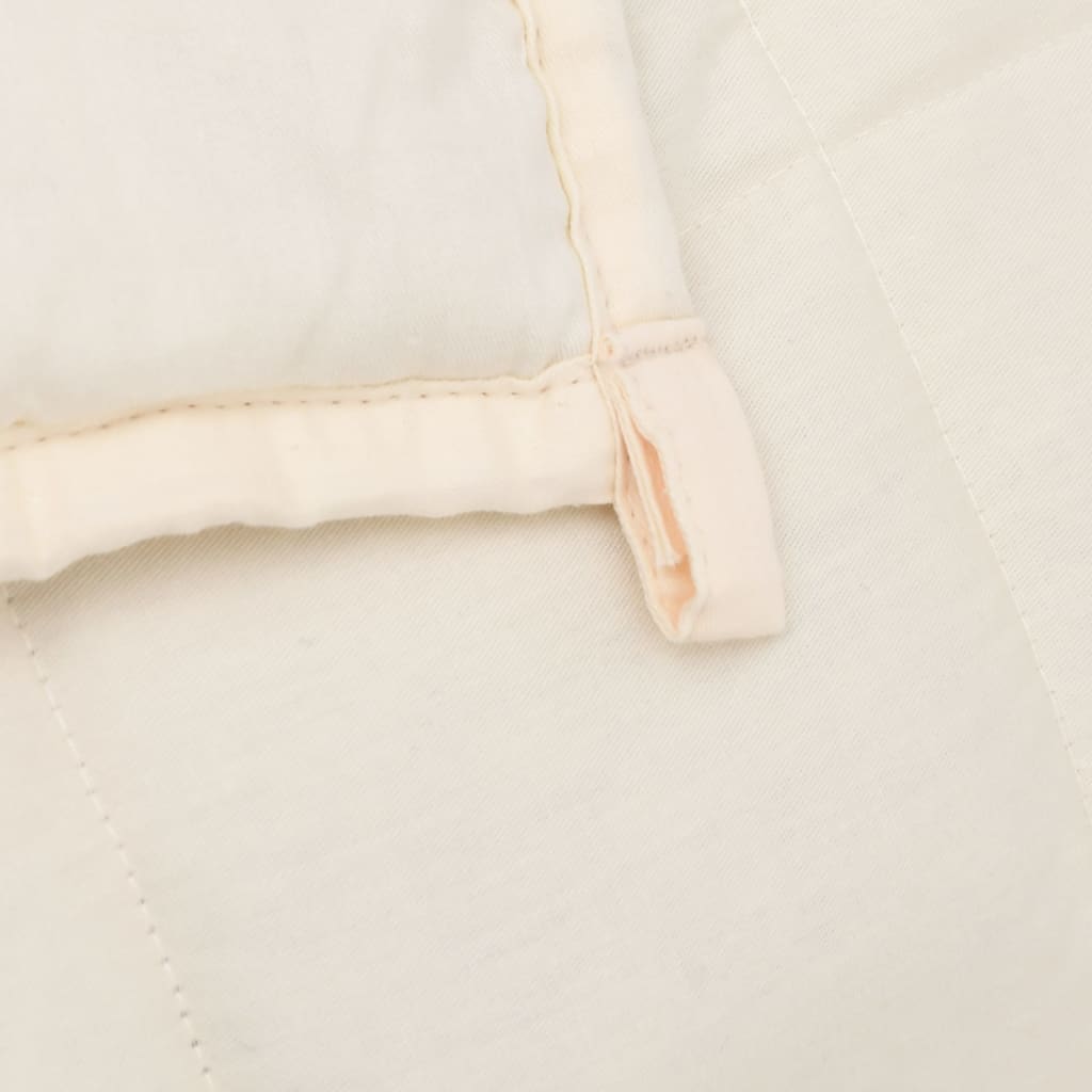 Coperta Ponderata Chiaro Tessuto Crema