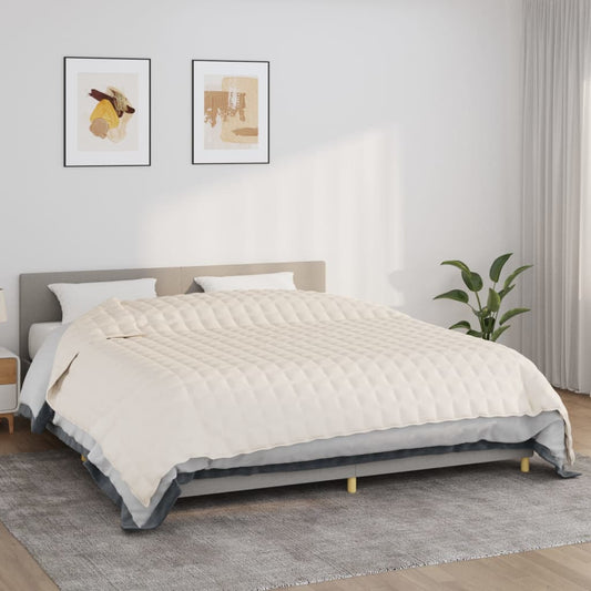 Coperta Ponderata Chiaro Tessuto Crema