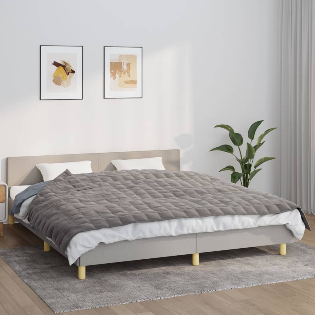 Coperta Ponderata Grigia Tessuto Grigio