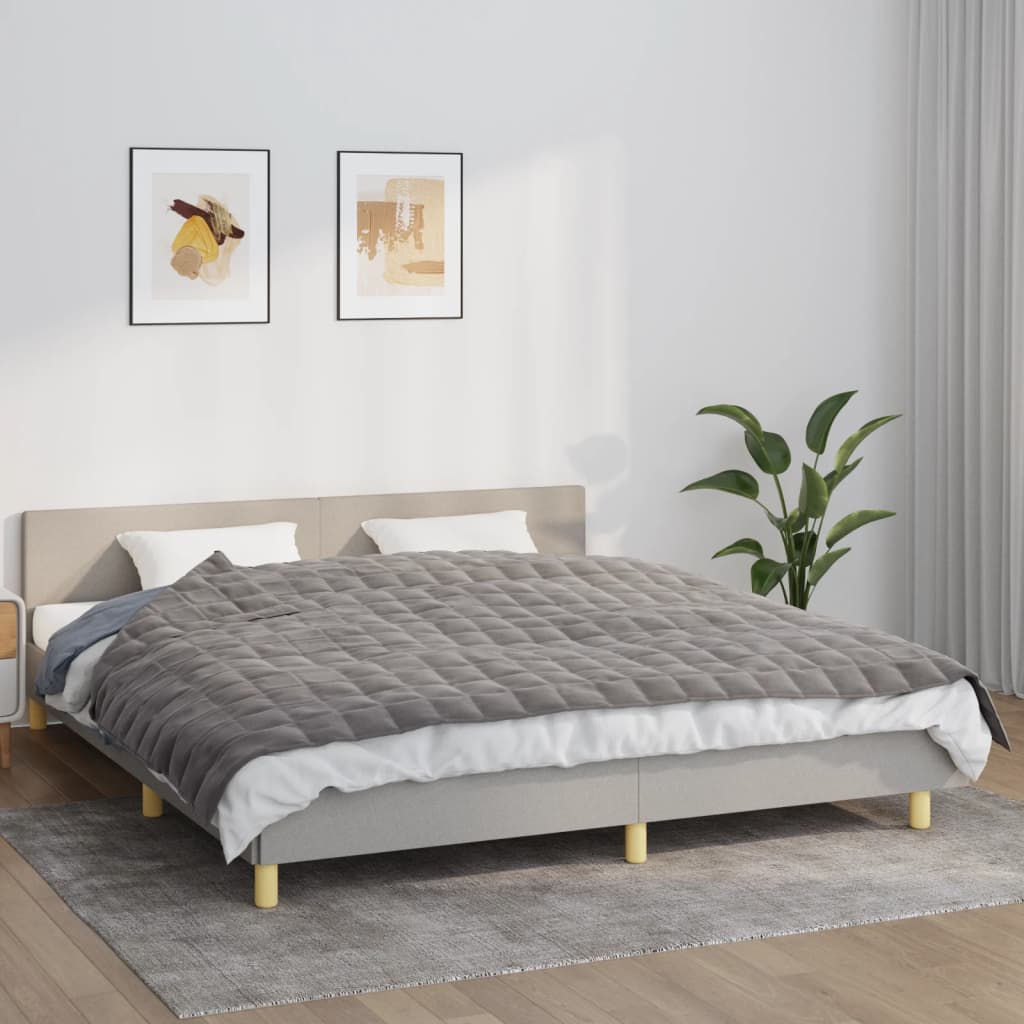 Coperta Ponderata Grigia Tessuto Grigio