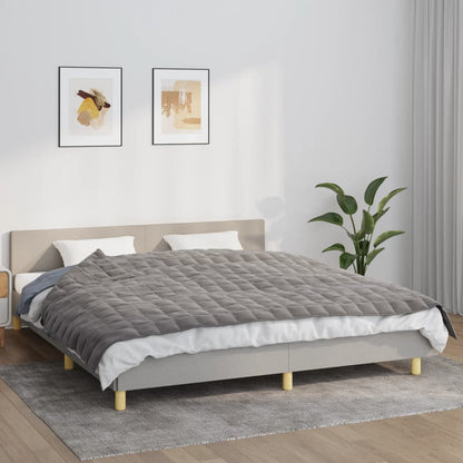 Coperta Ponderata Grigia Tessuto Grigio