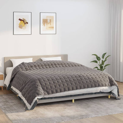Coperta Ponderata Grigia Tessuto Grigio