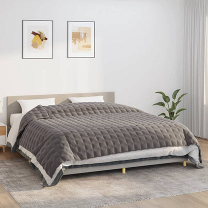 Coperta Ponderata Grigia Tessuto Grigio
