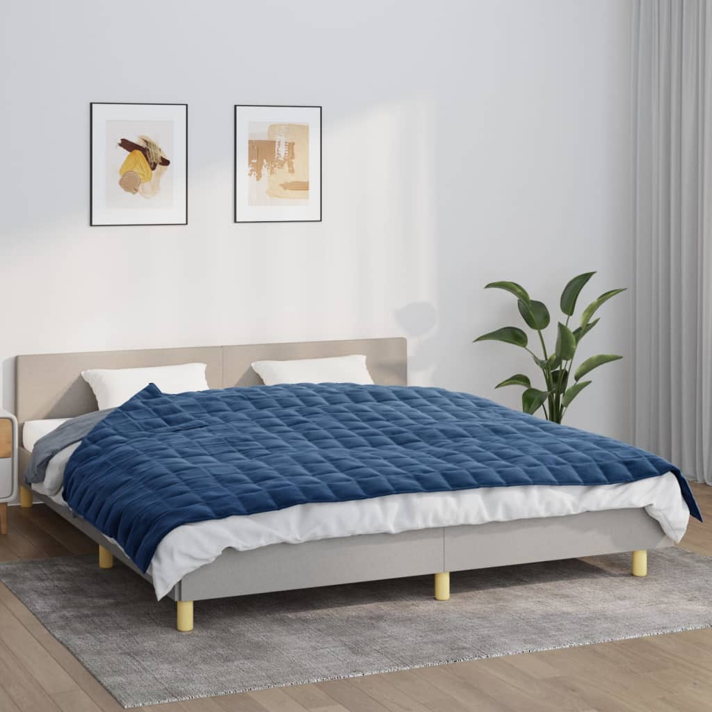 Coperta Ponderata Tessuto Blu