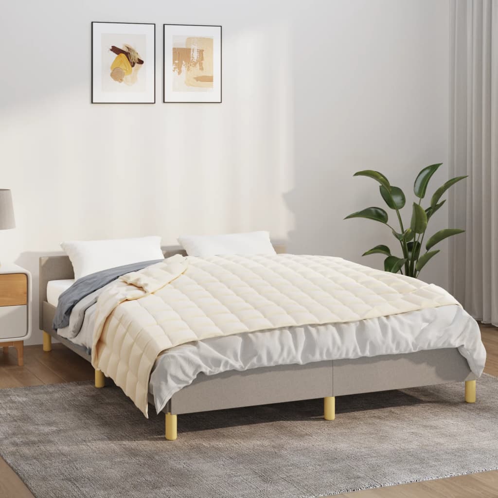 Coperta Ponderata Chiaro Tessuto Crema