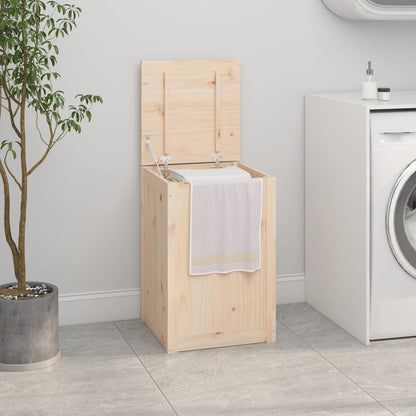 Contenitore Per Bucato Ambra 88,5X44X66 Cm Legno Massello Pino