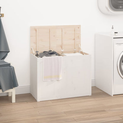 Contenitore Per Bucato Ambra 88,5X44X66 Cm Legno Massello Pino