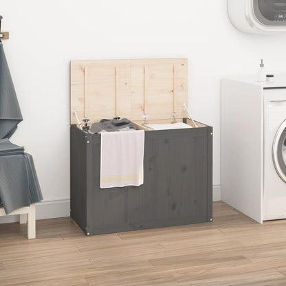 Contenitore Per Bucato Ambra 88,5X44X66 Cm Legno Massello Pino