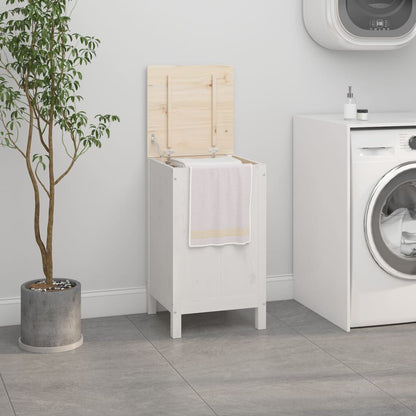 Contenitore Per Bucato 88,5X44X76 Cm Legno Massello Pino